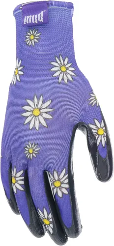 Miniatura 3 de Mud Grip - Guantes de jardinería para mujer con revestimiento de nitrilo plano y revestimiento de nitrilo Violeta