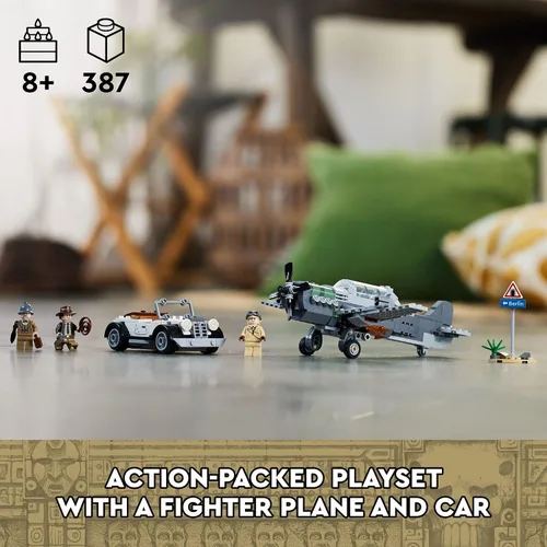 Miniatura 2 de LEGO Indiana Jones and the Last Crusade Fighter Plane Chase 77012 - Juego de construcción con un juguete de avión para construir, 3 minifiguras