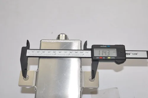 1L AN10 aleación de aluminio aceite Catch Can tanque w/respiradero filtro drenaje grifo desconcertado cromo 1L_OT_SI