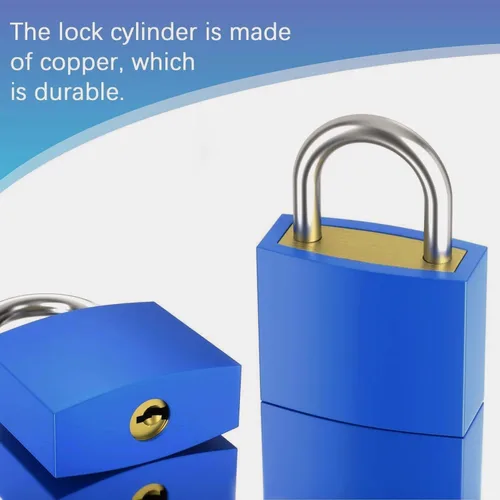 Miniatura 4 de 5 cerraduras de maleta con llaves, candado pequeño con llave, candados para equipaje, mini candado con llave para bolsas de viaje, casillero