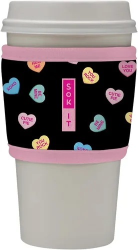 Miniatura 60 de Sok It HotSok Coffee & Tea - Funda de neopreno con aislamiento reutilizable (floral abstracto)
