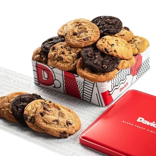 Miniatura 7 de David's Cookies Galletas recién horneadas – Deliciosa variedad suave hecha a mano – Exquisito regalo gourmet para amigos y familiares en ocasiones