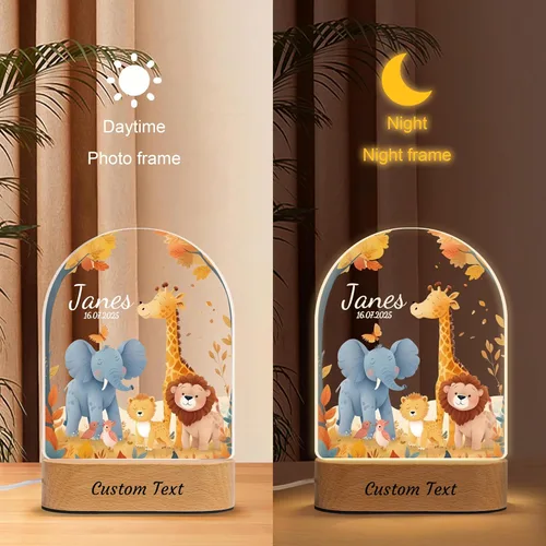Miniatura 9 de Luz nocturna personalizada para niños pequeños, luz LED con nombre personalizado, baby shower, recién nacido, regalos de cumpleaños para recién