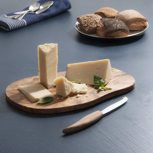 Miniatura 3 de Berard Tabla de queso con cuchillo, 12.5 x 8 pulgadas