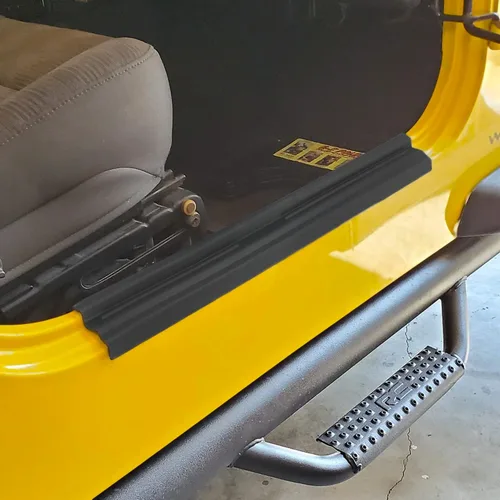 Miniatura 7 de YOCTM 2 protectores del umbral de la puerta del automóvil, protector antiarañazos de puerta, protectores de borde compatibles con Jeep Wrangler TJ