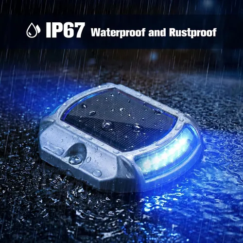 Miniatura 4 de VOLISUN Luces Solares para Entrada de Vehículos Luces para Muelle y Terraza Paquete de 16, 2 Colores en 1, LED Alimentadas por Energía Solar Blanco
