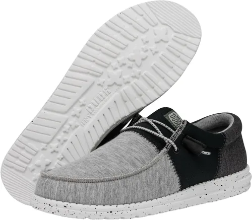 Miniatura 3 de Hey Dude Wally Tri Mocasines elastizados para hombre, cómodos y ligeros, sin cordones