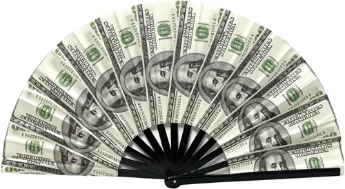 Miniatura 8 de Ventilador plegable que brilla con rayos UV, ventilador de mano de bambú para verano, decoración de mariposa, baile, fiesta, boda, club nocturno