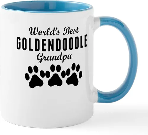 Miniatura 5 de CafePress World's Best Goldendoodle Grandpa Mugs Taza de café de cerámica de 11 oz (11.0 fl oz)