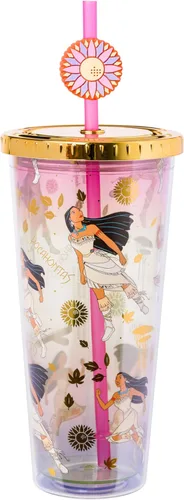Miniatura 26 de Silver Buffalo Disney Una Loca Aventura de Goofy con Goofy, Max Goof, Roxanne y Bobby Zimuruski - Vaso de plástico para bebidas frías con tapa