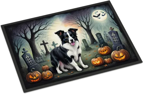 Miniatura 65 de Caroline's Treasures DAC2011MAT - Felpudo de Halloween espeluznante con diseño de Beagle, de 18 x 27 pulgadas, para interiores y exteriores