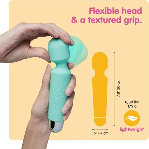 Miniatura 3 de Barra masajeadora Six Nine personal, recargable, inalámbrica, con 20 patrones de vibración, 8 velocidades, incluye bolsa de viaje