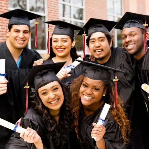 Miniatura 103 de Borla 2025, 1 unidad, borla de graduación para graduados 2025, borla 2025 con dijes de fecha dorada 2025 para fiestas de graduación, ceremonias