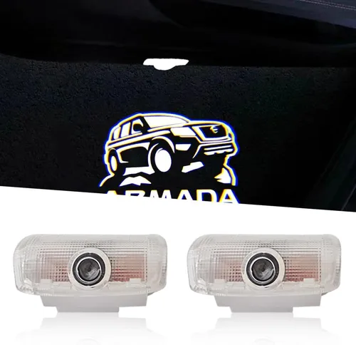 Miniatura 7 de Proyector de luces LED para puerta de automóvil, 2 unidades, compatible con Altima 2002, luces de charco, kit de luz de sombra fantasma, accesorios