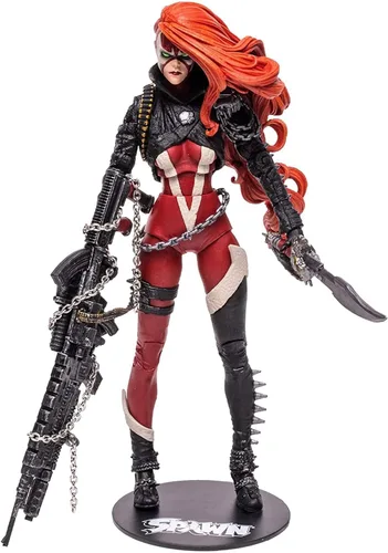 McFarlane Toys Spawn She Spawn - Figura de acción de 7 pulgadas en caja de lujo con ocho accesorios