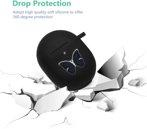 Miniatura 5 de Funda para Google Pixel Buds Pro 2022, bonita funda de silicona suave con diseño de mariposa de dibujos animados, funda de carga Pro