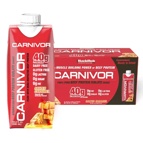 Miniatura 9 de MuscleMeds Carnivor RTD Sampler Pack de proteínas listas para beber, sin lactosa, sin azúcar, proteína aislada de res, construcción muscular