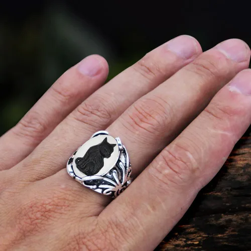 Miniatura 5 de Vintage Look 10pcs Lot Cat Cameo Anillos para las Mujeres Antiguo Plata Real Plateado Diseño Tamaño Mezclado Personalizado Joyería de Moda, Metal
