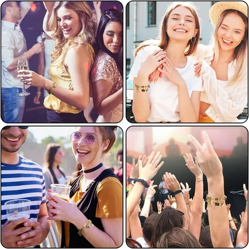 Miniatura 7 de AUAUY Pulseras de la amistad con cuentas, pulsera inspirada en cuentas de álbum, juego de pulseras TS hechas a mano para regalo de fanáticos, dijes