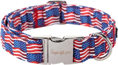 Miniatura 38 de Unique style paws - Collar para perro con hebilla de metal, naranja, duradero, lindo collar para perros pequeños, medianos y grandes