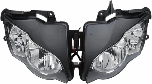 Miniatura 23 de Conjunto de faros delanteros de motocicleta compatible con Honda CBR1000RR 2004 2005 2006 2007 motocicleta plástico faro delantero faro delantero