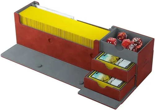 Miniatura 4 de Cards Lair - Caja de cubierta convertible para más de 400 tarjetas, almacenamiento de cartas de doble manga, protector de juego de cartas premium
