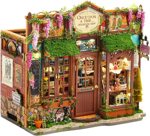 Spilay - Kits de manualidades para rincón de lectura DIY para adultos, kit de rincón de lectura de cuento de hadas con luz LED, rompecabezas de