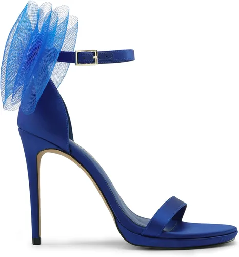 Miniatura 2 de DREAM PAIRS Women's High Heels for Women Adjustable Mesh Bows Stiletto Open Toe Ankle Strap Heeled Sandals Wedding Bridal Party Prom Sexy Dress