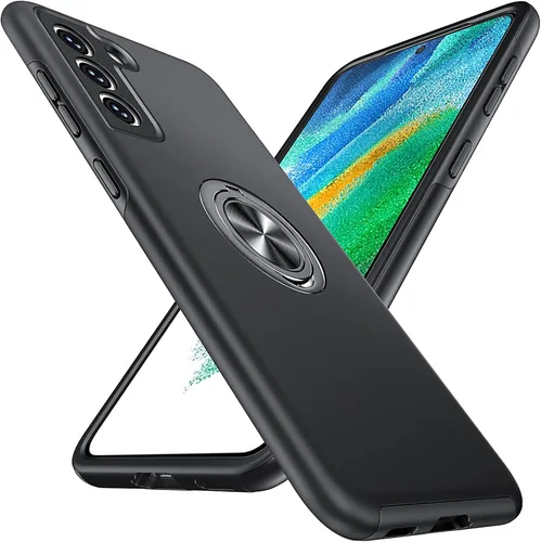 Miniatura 37 de Anqrp Diseñada para Samsung Galaxy S22 Ultra Funda, Incorporada [Protección contra Caídas de 15 Pies][Disipación de Calor] Protección de Grado Rojo