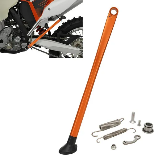 Miniatura 9 de JFG RACING Dirt Bike Kickstand lateral soporte forja aluminio con resortes para XC XCW XCF EXC EXCF 150 200 250 300 350 400 450 500 505 530 Negro