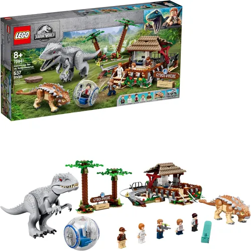 Miniatura 8 de LEGO Jurassic World Indominus rex vs. Ankylosaurus 75941 Impresionante juguete de construcción de dinosaurios para niños, con minifiguras