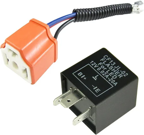 Miniatura 8 de x xotic tech 1 relé electrónico LED intermitente CF12 de 12 V y 2 pines para instalar bombillas LED de señal de giro LED con problemas de hiperflash