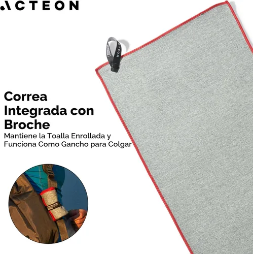 Miniatura 6 de Acteon Paquete de 5 toallas de microfibra para gimnasio, secado rápido, sin olor, secado rápido, superabsorbentes, de secado rápido para hombres