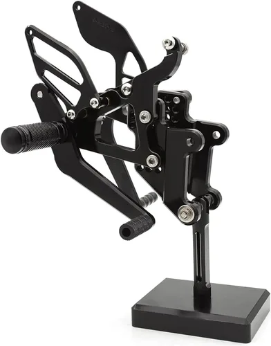 Miniatura 3 de PROCNC - Reposapiés de motocicleta ajustable de aluminio para Yamaha YZF R6 2003 2004 2005 (negro)