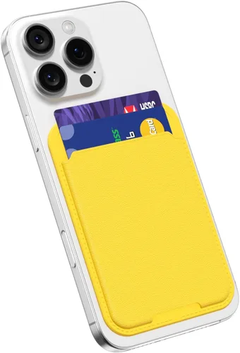 Miniatura 13 de oakxco Billetera para teléfono adhesiva, delgada y delgada con adhesivo para tarjetas de crédito, bolsillo trasero del teléfono, funda de plástico