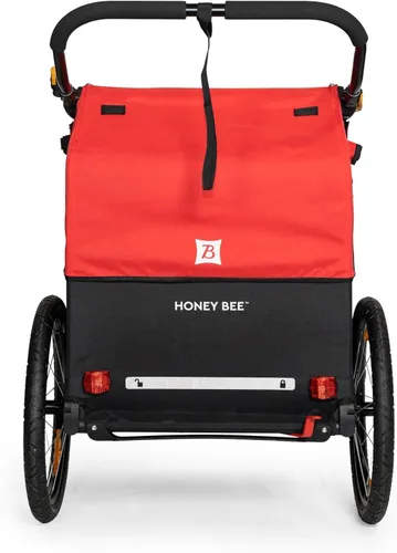 Miniatura 4 de Burley Honey Bee, remolque y cochecito de bicicleta para niños de 2 asientos