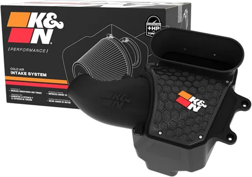 K&N Sistema de admisión de aire frío: filtro de aire de alto flujo, aumenta el rendimiento y los caballos de fuerza: compatible con JEEP Wrangler JL