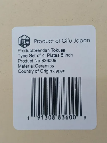 Miniatura 8 de Platos japoneses para servir, platos de 5 pulgadas, azul y blanco, juego de 4 4 unidades redondas de 5 pulgadas