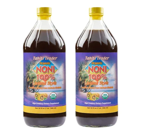 Miniatura 8 de Tahiti Trader Island Style - Jugo de noni de alta potencia – Jugo de fruta puro de noni fermentado en vinagre – Superalimento antioxidante orgánico