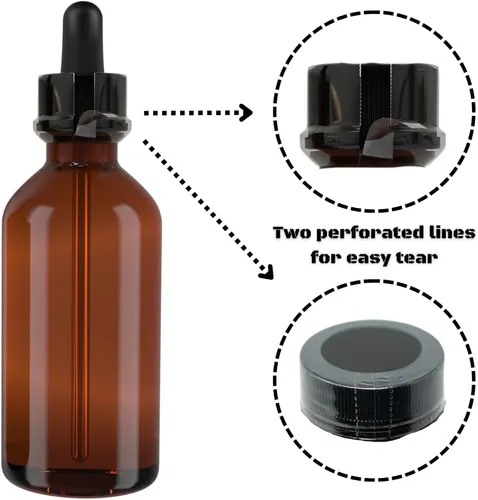 Miniatura 4 de Bandas para envoltura de cuello de botella termocontraíbles perforadas para sellar [muchos tamaños diferentes] (paquete de 250)