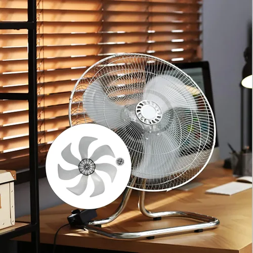 Miniatura 2 de LIFKOME Cuchilla de ventilador de 14 pulgadas, repuesto de aspas de ventilador eléctrico, parte de ventiladores de metal, accesorios para ventilador