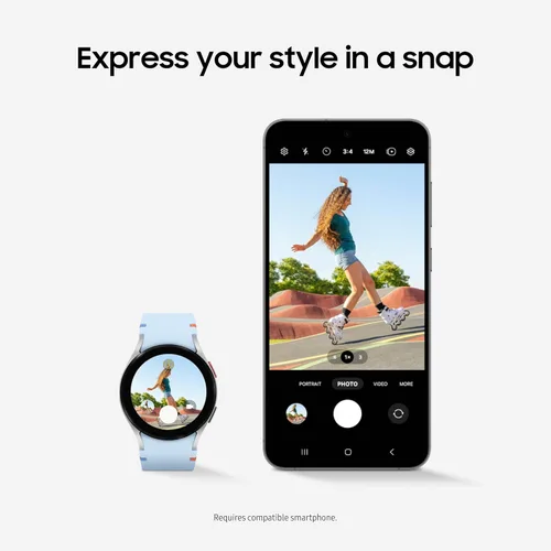 Miniatura 7 de Samsung Galaxy Watch FE 40mm LTE AI Smartwatch con seguimiento de fitness, sensor BIA, zonas de frecuencia cardíaca personalizadas, monitor