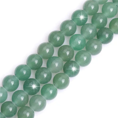 Miniatura 121 de GEM-Inside - Cuentas redondas de ágata de ónix azul claro natural de 0.394 pulgadas (0.394 in) con agujero grande para hacer joyas, suministros