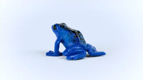 Miniatura 5 de Schleich Wild Life - Juguetes de selva tropical de animales salvajes para niños, juguete de rana de dardos venenosos, azul, edades 3+