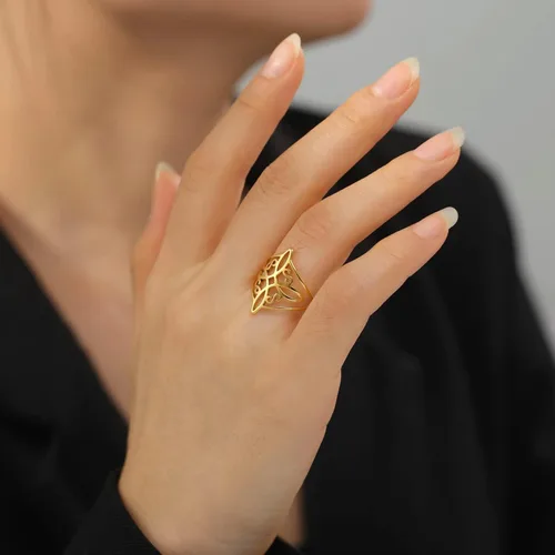 Miniatura 29 de TEAMER Anillo de nudo de brujas, amuleto celta de acero inoxidable, joyería vintage para mujer