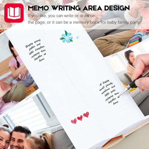 Miniatura 3 de Aevdor - Álbum de fotos 5x7 con 240 bolsillos y espacio para escribir, álbum de fotos de gran capacidad 5x7 con capacidad para 240 fotos, libro