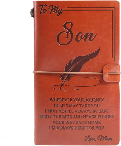 Miniatura 15 de Diario de cuero Live Laugh Love – Diario de tapa feliz, diario de viaje rellenable, encuadernado en cuero, cuaderno inspirador, cuaderno de bocetos