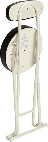 Miniatura 2 de マツモト Matsumoto SC23027B - Silla redonda plegable con respaldo, color marrón