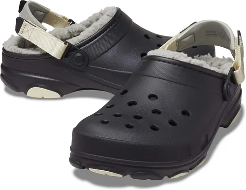 Miniatura 6 de Crocs - Zuecos unisex para adultos, todo terreno, con forro y correa de talón ajustable Negro