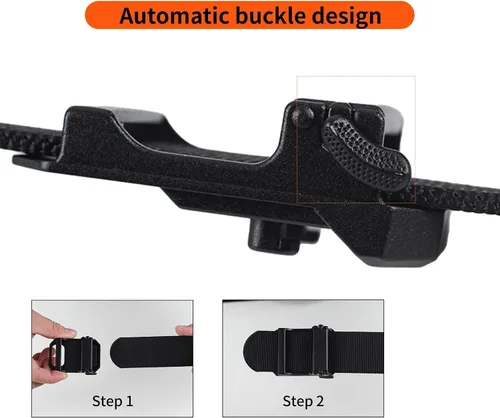 Miniatura 7 de Cinturón táctico con hebilla magnética, hebilla automática, nailon, ocio al aire libre para hombres, liberación rápida de un segundo